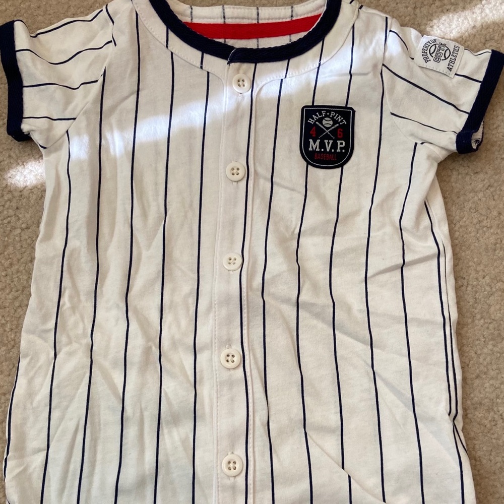 Baseball onesie